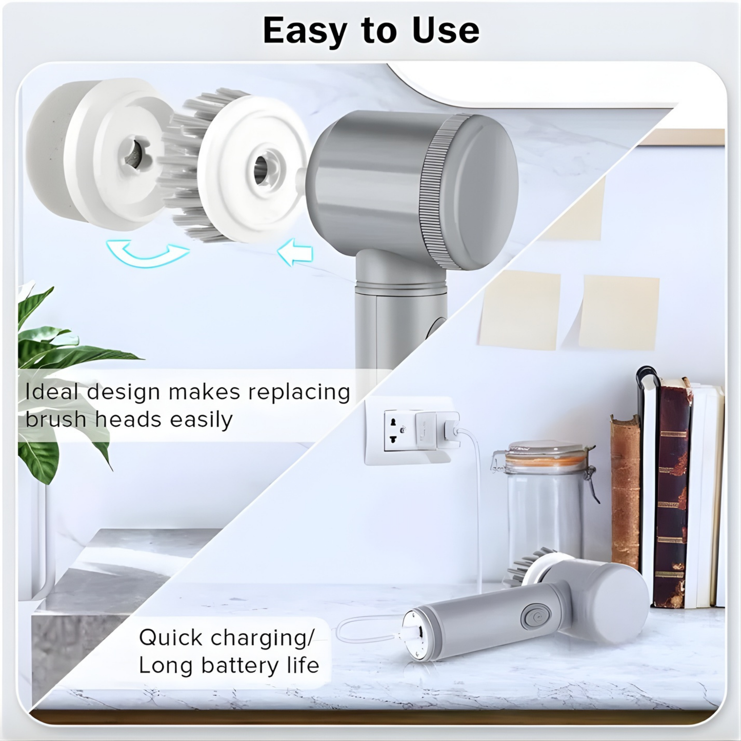 Clean Bathrooms & Tiles in Minutes — No Scrubbing. No Back Pain.